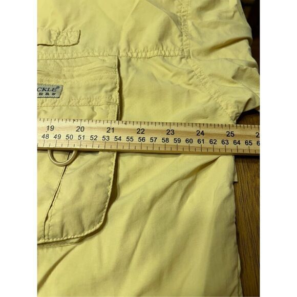 Hook & Tackle Outfitters Mens Size Large Vented Fishing Shirt Yellow - Picture 8 of 9